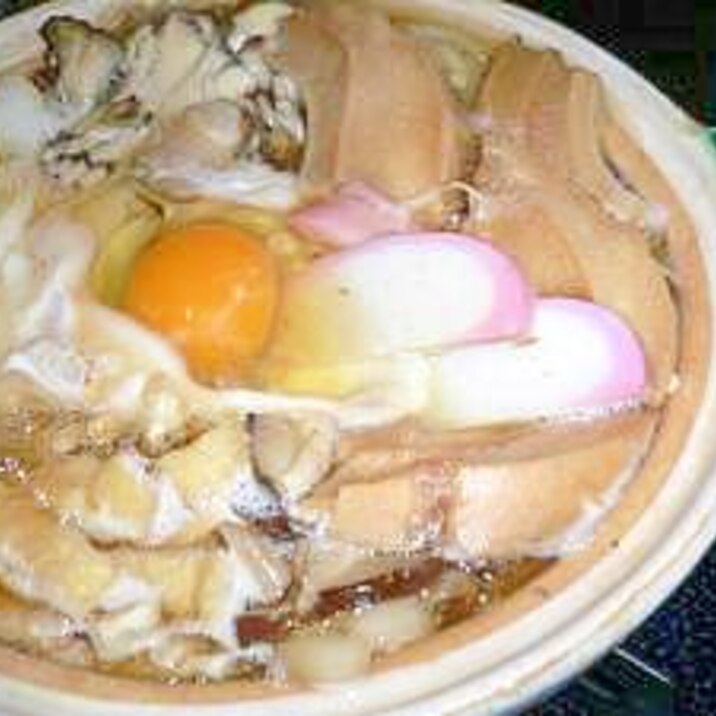 ヘルシーに☆我が家の鍋焼きうどん！